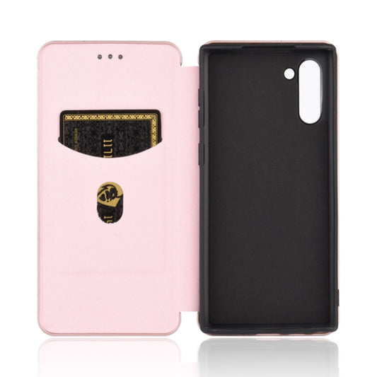 Magnetic wallet case Galaxy Note10 Plus PU leather interior card holder detail view