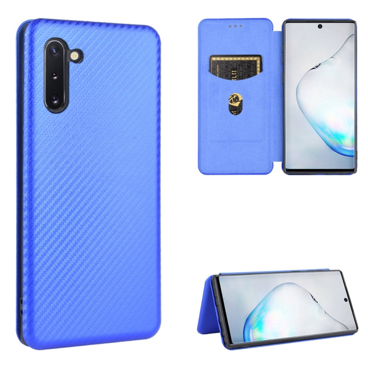 Carbon Fiber Texture Magnetic Horizontal Flip TPU + PC + PU Leather Case with Card Slot, For Samsung Galaxy Note10, For Samsung Galaxy Note10 Plus, For Samsung Galaxy Note20 Ultra, For Samsung Galaxy Note20