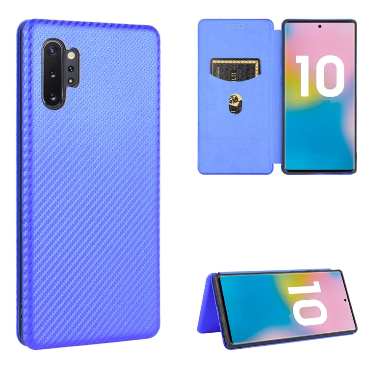 Carbon Fiber Texture Magnetic Horizontal Flip TPU + PC + PU Leather Case with Card Slot, For Samsung Galaxy Note10, For Samsung Galaxy Note10 Plus, For Samsung Galaxy Note20 Ultra, For Samsung Galaxy Note20