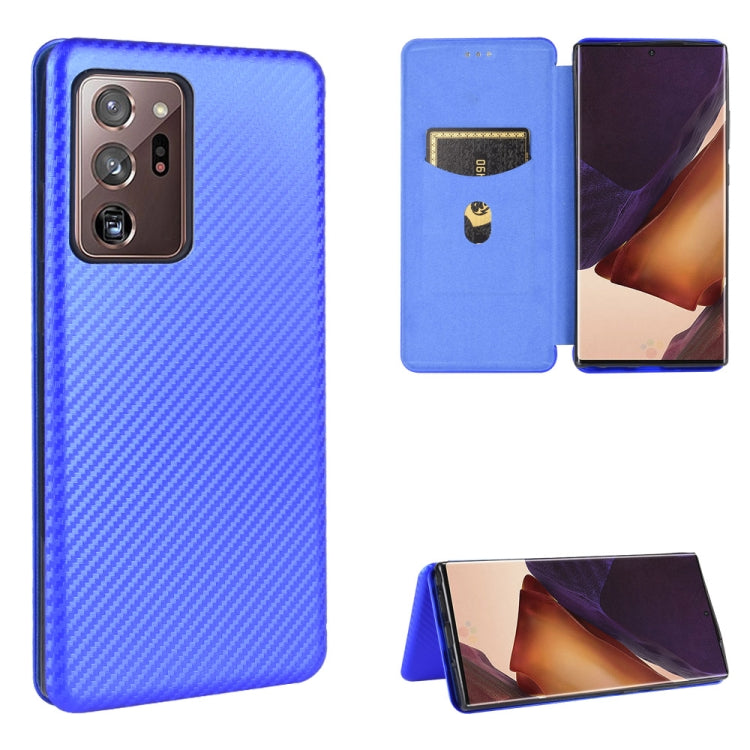 Carbon Fiber Texture Magnetic Horizontal Flip TPU + PC + PU Leather Case with Card Slot, For Samsung Galaxy Note10, For Samsung Galaxy Note10 Plus, For Samsung Galaxy Note20 Ultra, For Samsung Galaxy Note20