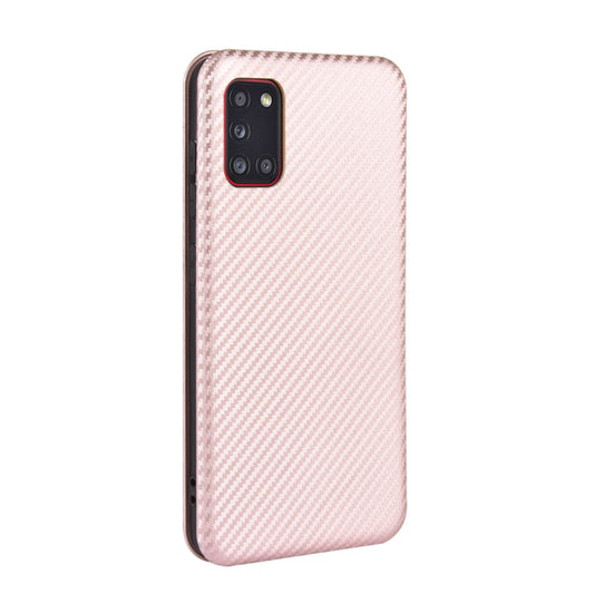 TPU PC PU leather hybrid case Samsung Galaxy A31 featuring card storage and magnet closure