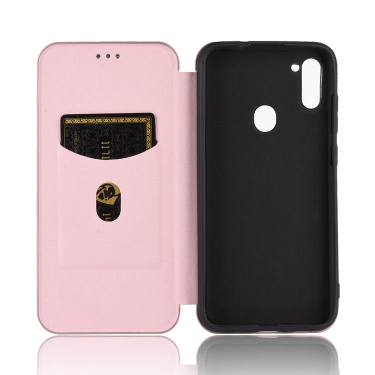 Carbon Fiber Texture Magnetic Horizontal Flip TPU + PC + PU Leather Case with Rope & Card Slot, For Samsung Galaxy M11, For Samsung Galaxy M30s / M21, For Samsung Galaxy M31s, For Samsung Galaxy M31