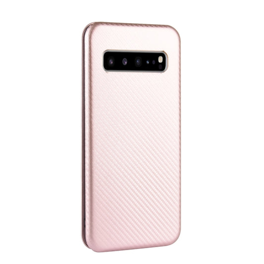 Samsung Galaxy S10 magnetic closure wallet case with card storage detail