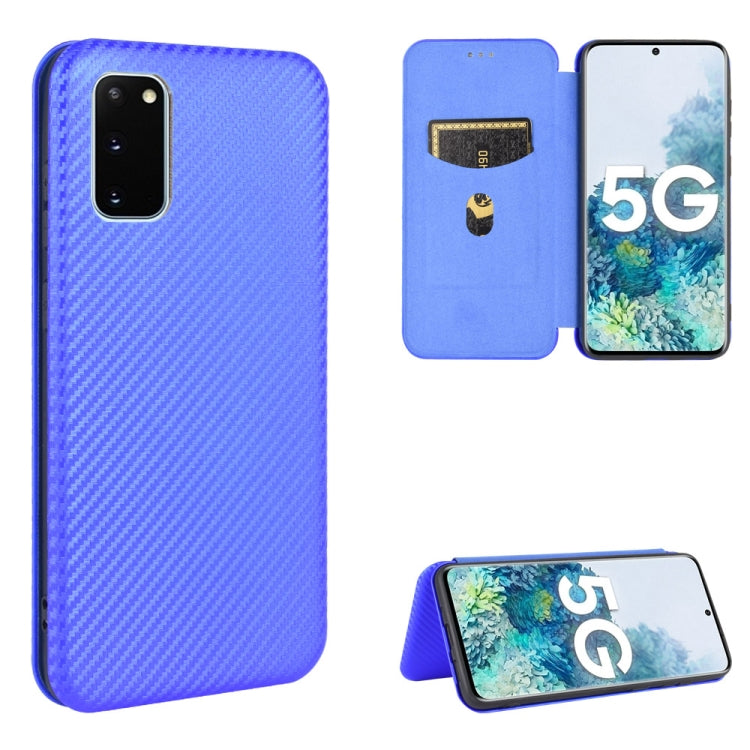 Carbon Fiber Texture Magnetic Horizontal Flip TPU + PC + PU Leather Case with Rope & Card Slot, For Samsung Galaxy S10 5G, For Samsung Galaxy S10 Plus, For Samsung Galaxy S10, For Samsung Galaxy S20
