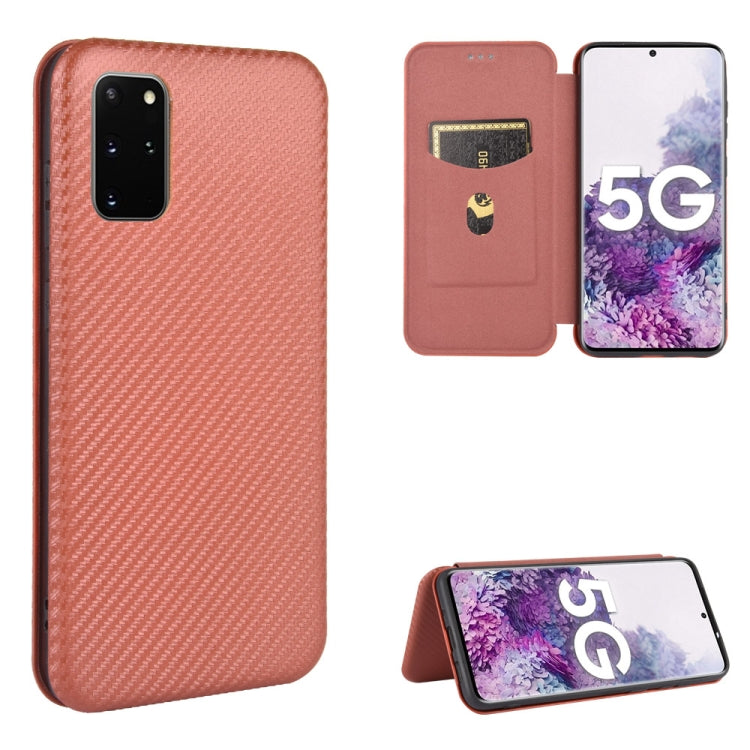 Carbon Fiber Texture Magnetic Horizontal Flip TPU + PC + PU Leather Case with Rope & Card Slot, For Samsung Galaxy S20 Plus, For Samsung Galaxy XCover Pro, For Samsung Galaxy A11(EU Version), For Samsung Galaxy A20 (SC-02M) SCV46