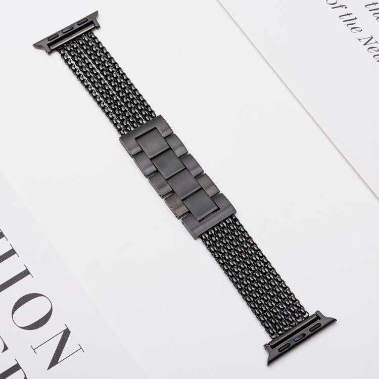 6-Chain Stainless Steel Watch Band, For Apple Watch 46mm / 49mm / 45mm / 44mm, For Apple Watch 42mm / 41mm / 40mm / 38mm