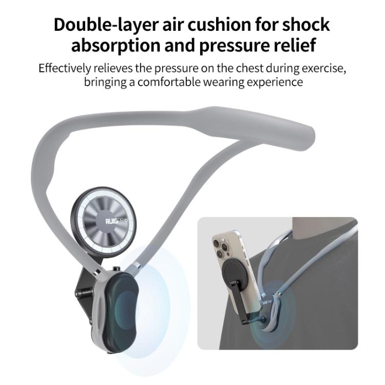 RUIGPRO Magnetic Neck Mount Anti-shake Phone Bracket, Phone Bracket