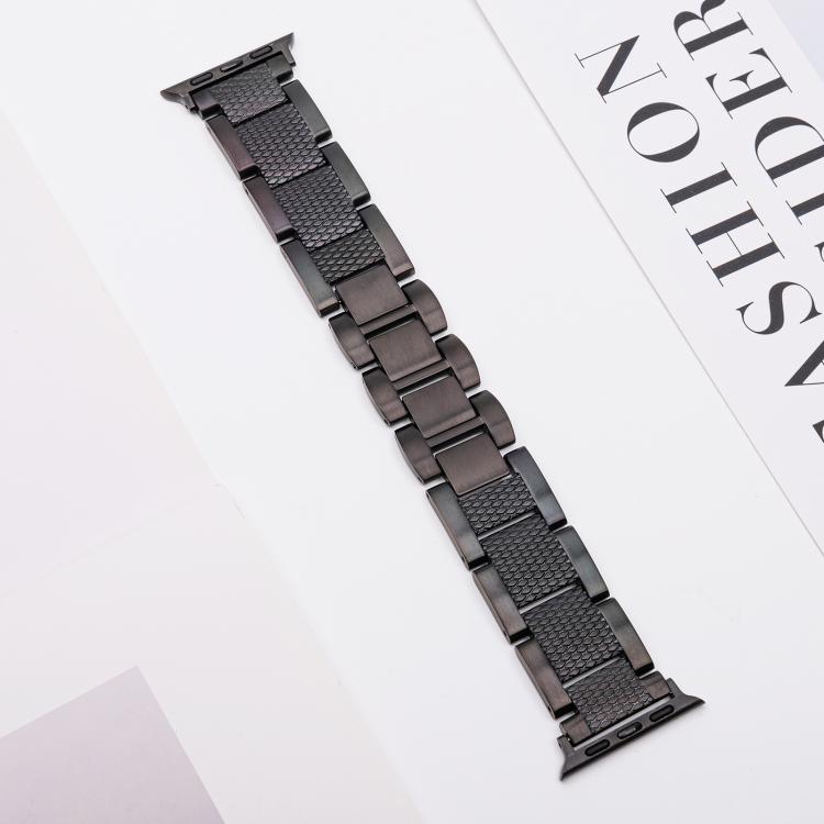 Wave Thread 3-bead Stainless Steel Watch Band, For Apple Watch 46mm / 49mm / 45mm / 44mm, For Apple Watch 42mm / 41mm / 40mm / 38mm