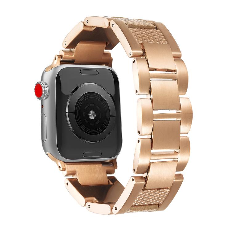 Wave Thread 3-bead Stainless Steel Watch Band, For Apple Watch 46mm / 49mm / 45mm / 44mm, For Apple Watch 42mm / 41mm / 40mm / 38mm