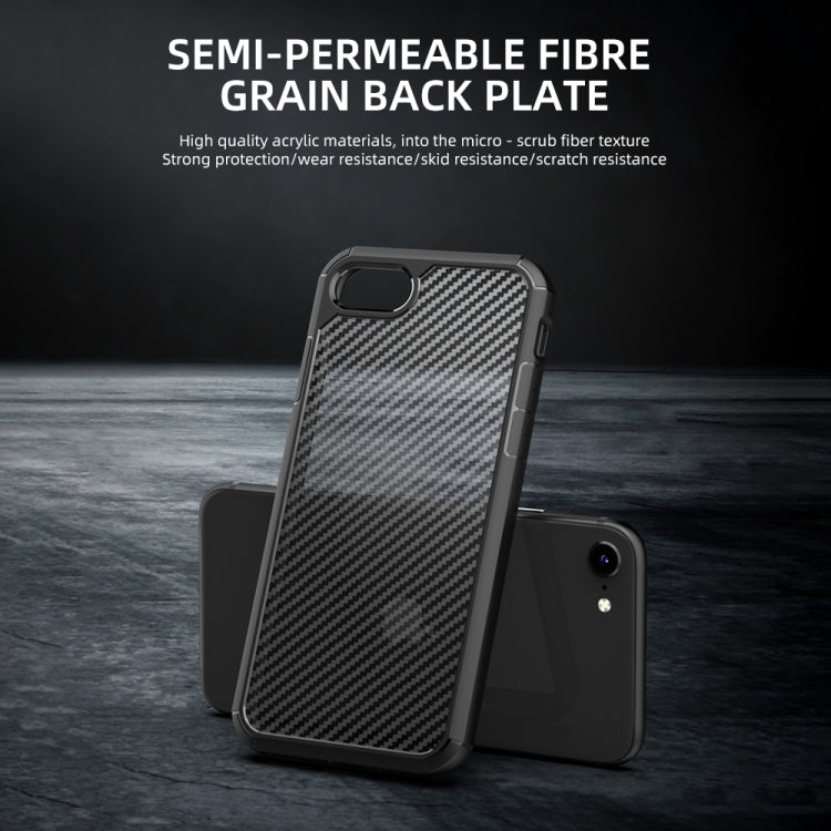 iPAKY Pioneer Series Carbon Fiber Texture Shockproof TPU + PC Case, For iPhone 8 Plus / 7 Plus, For iPhone 11 Pro, For iPhone 11 Pro Max, For iPhone 12 / 12 Pro, For iPhone 12 Pro Max