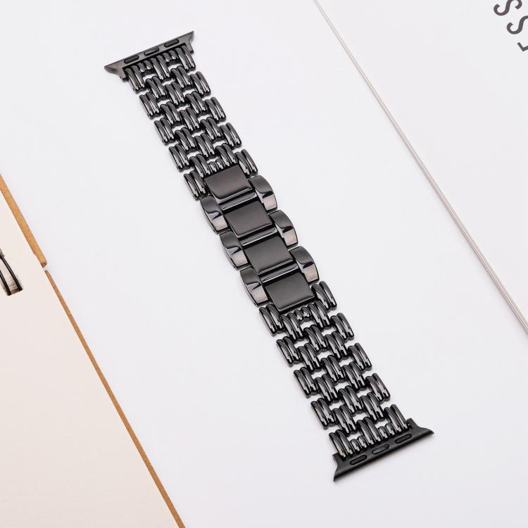 Five-bead Stripe Stainless Steel Watch Band, For Apple Watch 46mm / 49mm / 45mm / 44mm, For Apple Watch 42mm / 41mm / 40mm / 38mm