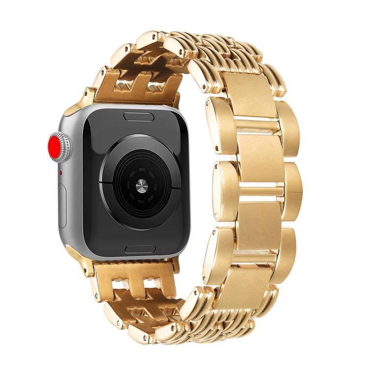 Five-bead Stripe Stainless Steel Watch Band, For Apple Watch 46mm / 49mm / 45mm / 44mm, For Apple Watch 42mm / 41mm / 40mm / 38mm