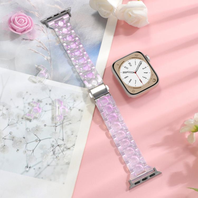 Small Waist Rhombus Three-bead Resin Watch Band, For Apple Watch 46mm / 49mm / 45mm / 44mm, For Apple Watch 42mm / 41mm / 40mm / 38mm