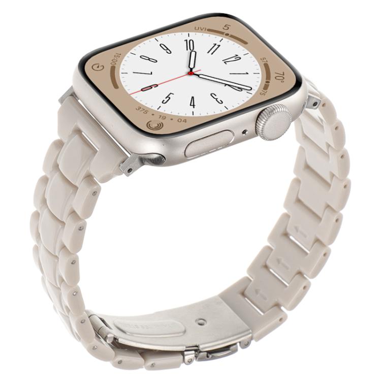 Small Waist Rhombus Three-bead Resin Watch Band, For Apple Watch 46mm / 49mm / 45mm / 44mm, For Apple Watch 42mm / 41mm / 40mm / 38mm