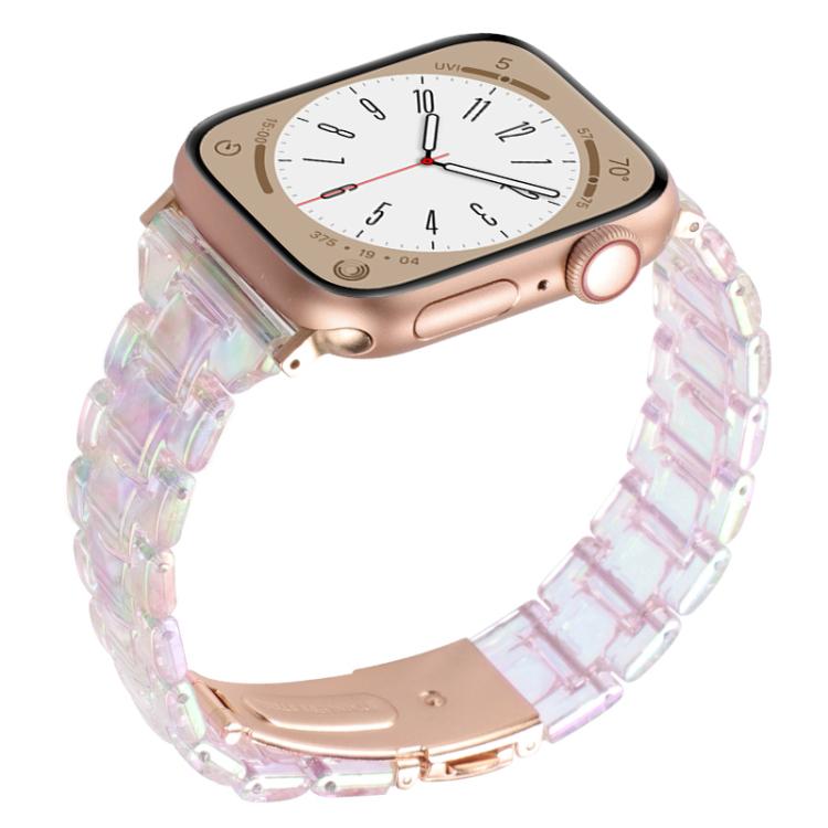 Small Waist Rhombus Three-bead Resin Watch Band, For Apple Watch 46mm / 49mm / 45mm / 44mm, For Apple Watch 42mm / 41mm / 40mm / 38mm