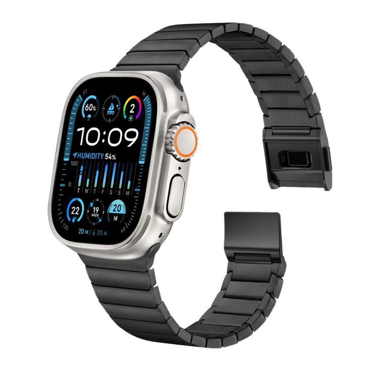 Bamboo Norman Buckle Pure Titanium Watch Band, For Apple Watch 46mm / 49mm / 45mm / 44mm