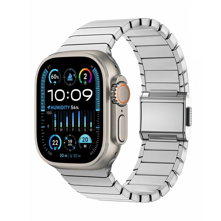 Bamboo Norman Buckle Pure Titanium Watch Band, For Apple Watch 46mm / 49mm / 45mm / 44mm