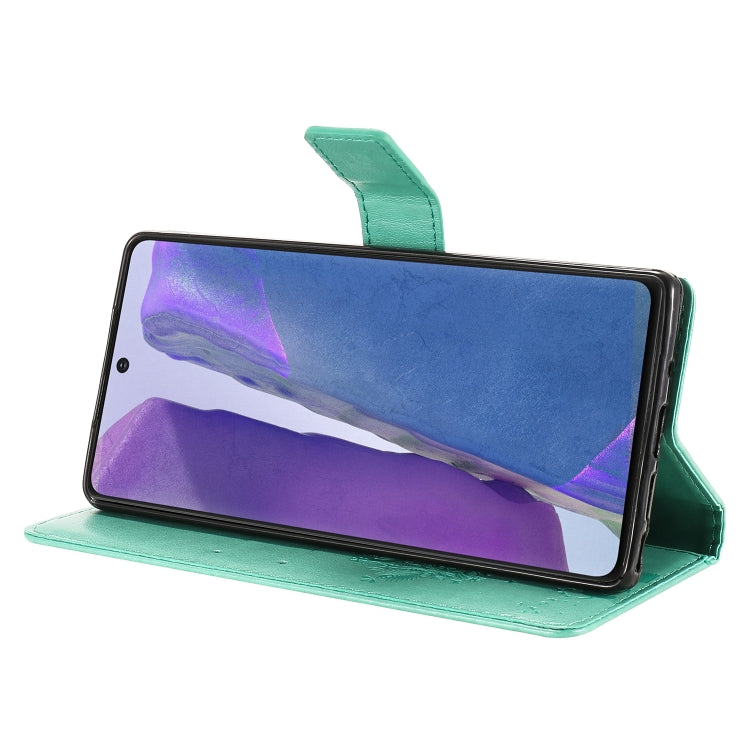 Tree & Cat Pattern Pressed Printing Horizontal Flip PU Leather Case with Holder & Card Slots & Wallet & Lanyard, For Galaxy Note20, For =Galaxy Note20, For Galaxy Note20 Ultra