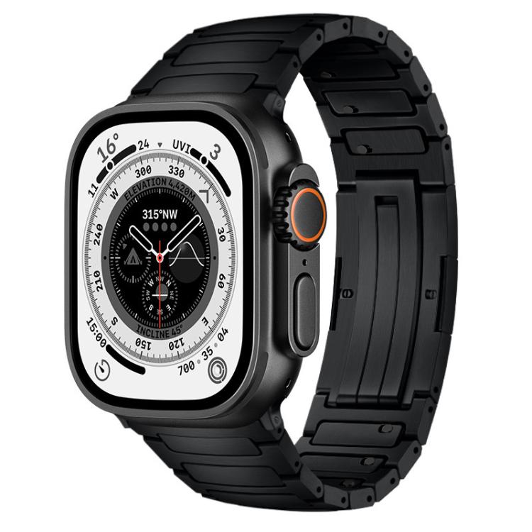 Integrated I-Shaped Quick Release Titanium Alloy Watch Band, For Apple Watch 46mm / 49mm / 45mm / 44mm