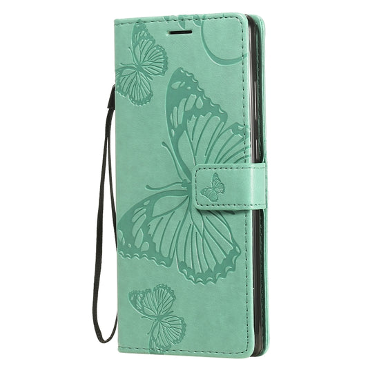 Detailed 3D butterfly pattern embossing on premium leather Samsung Galaxy Note20 case