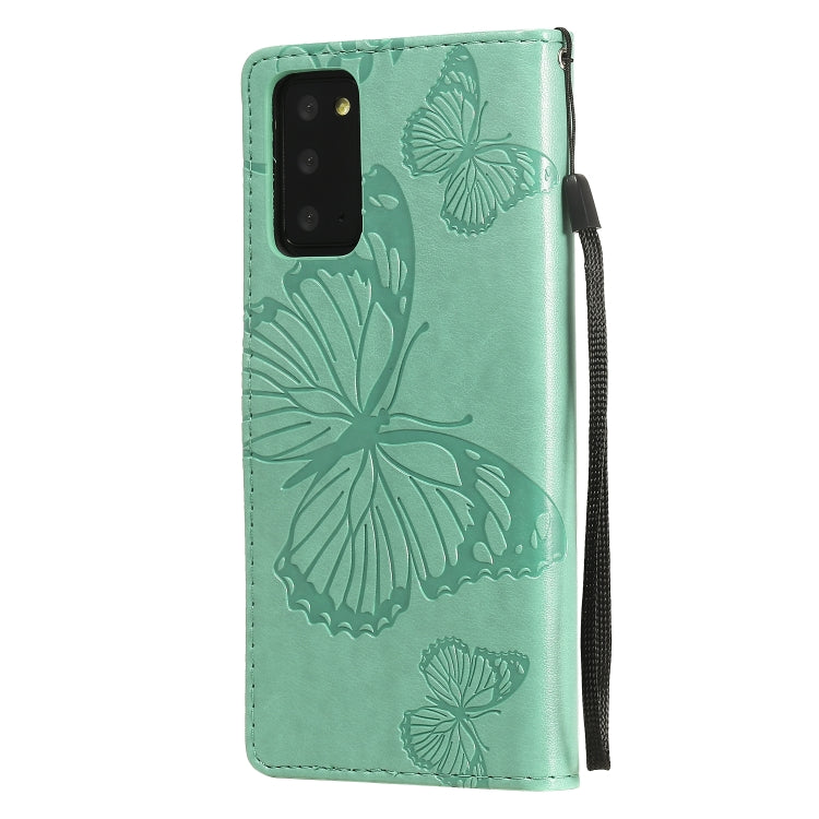 3D Butterflies Embossing Pattern Horizontal Flip Leather Case with Holder & Card Slot & Wallet, For Samsung Galaxy Note20, For Samsung Galaxy Note20 Ultra