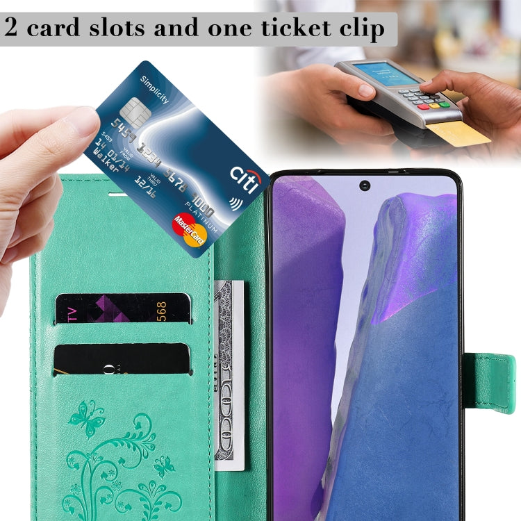 3D Butterflies Embossing Pattern Horizontal Flip Leather Case with Holder & Card Slot & Wallet, For Samsung Galaxy Note20, For Samsung Galaxy Note20 Ultra