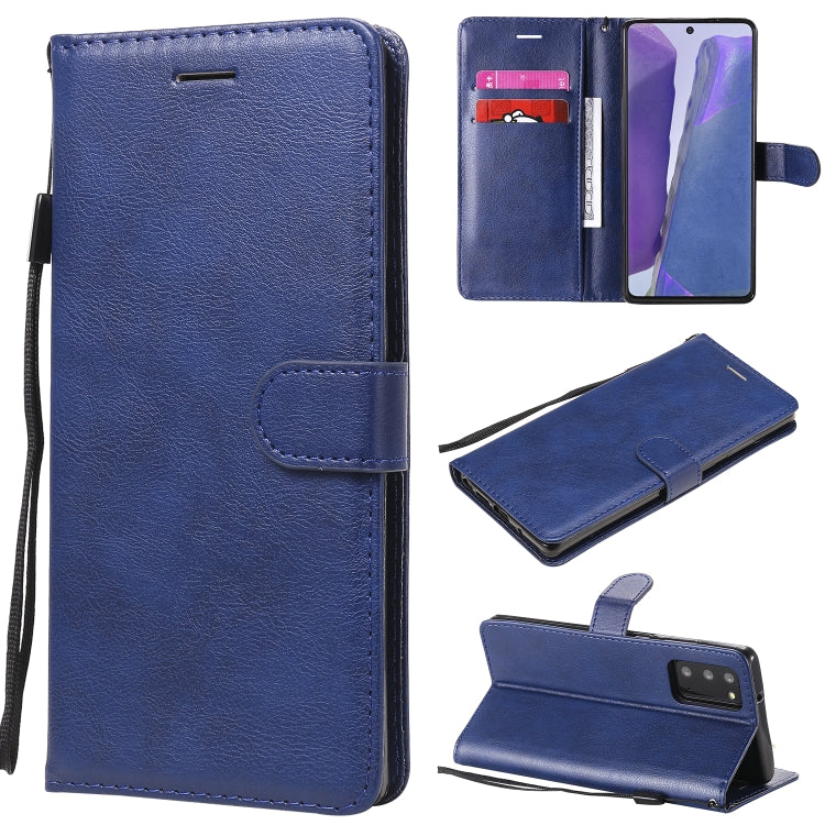 Solid Color Horizontal Flip PU Leather Case with Holder & Card Slots & Wallet & Lanyard, For Samsung Galaxy Note20, For Samsung Galaxy Note20 Ultra