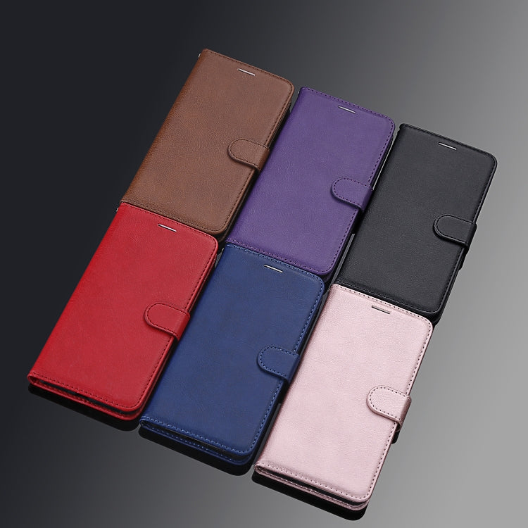 Solid Color Horizontal Flip PU Leather Case with Holder & Card Slots & Wallet & Lanyard, For Samsung Galaxy Note20, For Samsung Galaxy Note20 Ultra