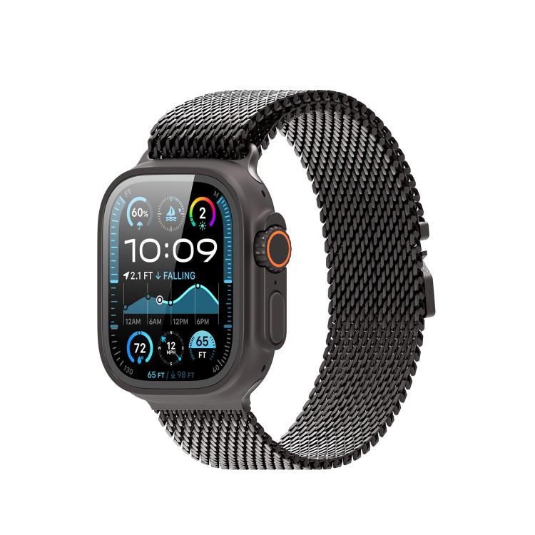 DUX DUCIS Milanese Air Series Stainless Steel Magnetic Watch Strap, For Apple Watch 46mm / 49mm / 45mm / 44mm, For Apple Watch 42mm / 41mm / 40mm / 38mm