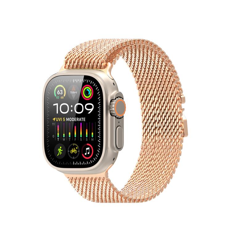DUX DUCIS Milanese Air Series Stainless Steel Magnetic Watch Strap, For Apple Watch 46mm / 49mm / 45mm / 44mm, For Apple Watch 42mm / 41mm / 40mm / 38mm