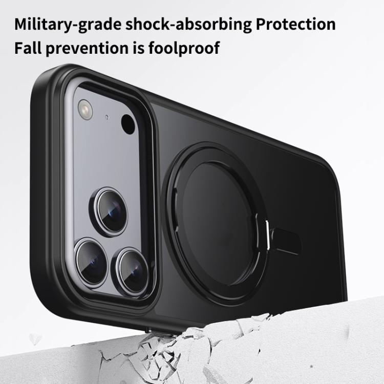 Frosted 360 Degree MagSafe Magnetic Holder Phone Case, For iPhone 17 Pro Max, For iPhone 17 Pro, For iPhone 17, For iPhone 17 Air, For iPhone 16e