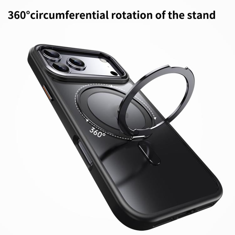 Frosted 360 Degree MagSafe Magnetic Holder Phone Case, For iPhone 17 Pro Max, For iPhone 17 Pro, For iPhone 17, For iPhone Air