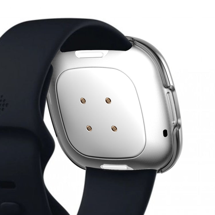 Single Row Plating Diamonds PC Protective Case, For Fitbit Versa 3 / Versa Sense