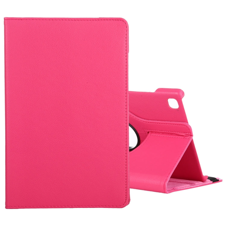 Litchi Texture Horizontal Flip 360 Degrees Rotation Leather Case with Holder, For Samsung Galaxy Tab A7 T500