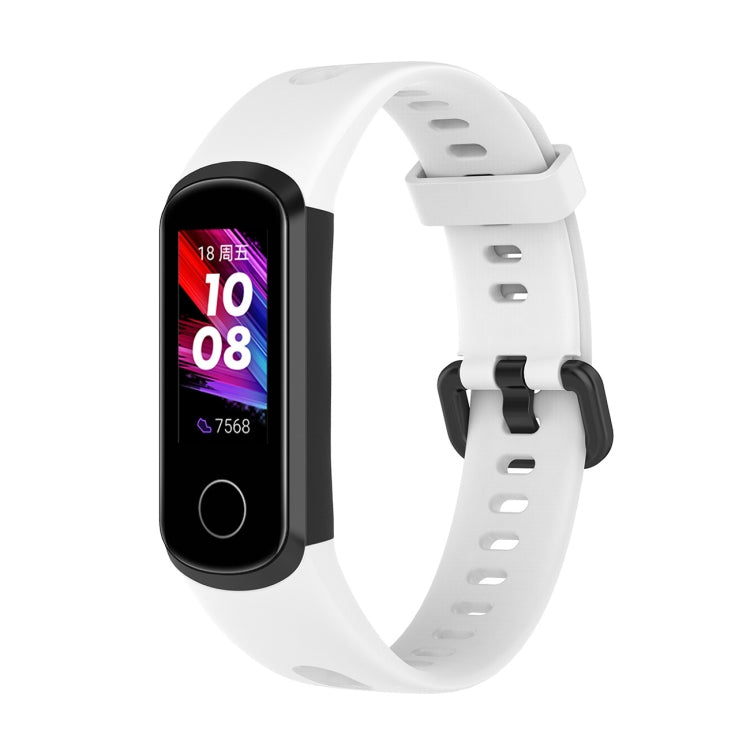 Metal Buckle Silicone Strap, Size: Free Size, For Huawei Honor Band 5i / Band 4