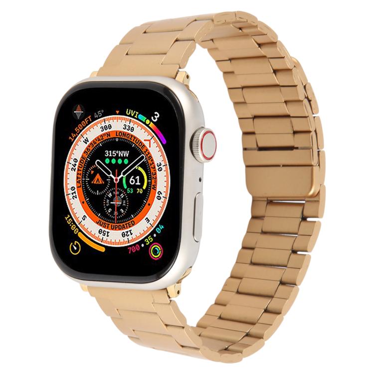 Three-beads Magnetic Steel Watch Band, For Apple Watch 46mm / 49mm / 45mm / 44mm, For Apple Watch 42mm / 41mm / 40mm / 38mm