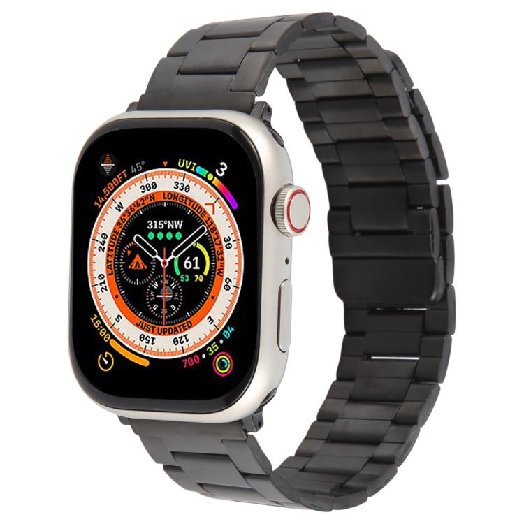 Three-beads Magnetic Steel Watch Band, For Apple Watch 46mm / 49mm / 45mm / 44mm, For Apple Watch 42mm / 41mm / 40mm / 38mm