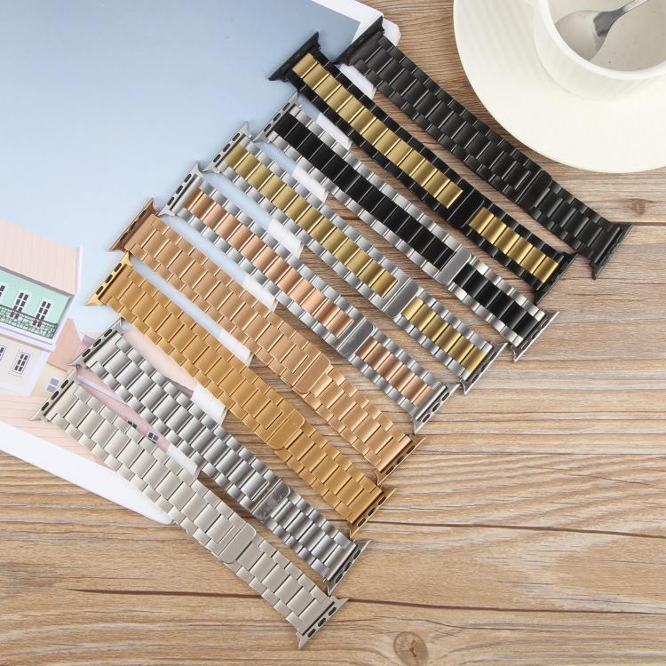 Three-beads Magnetic Steel Watch Band, For Apple Watch 46mm / 49mm / 45mm / 44mm, For Apple Watch 42mm / 41mm / 40mm / 38mm