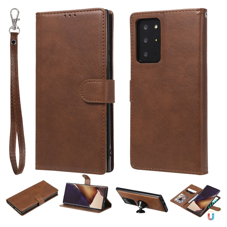 2 in 1 Solid Color Detachable PU Leather Case with Card Slots & Magnetic Holder & Photo Frame & Wallet & Strap, For Samsung Galaxy M11 / A11, For Samsung Galaxy Note 20, For Samsung Galaxy Note 20 Ultra