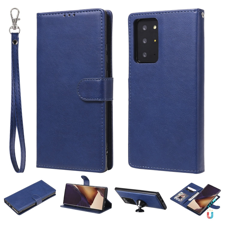 2 in 1 Solid Color Detachable PU Leather Case with Card Slots & Magnetic Holder & Photo Frame & Wallet & Strap, For Samsung Galaxy M11 / A11, For Samsung Galaxy Note 20, For Samsung Galaxy Note 20 Ultra