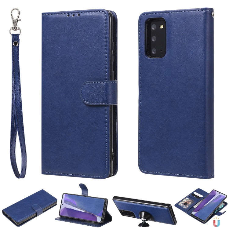2 in 1 Solid Color Detachable PU Leather Case with Card Slots & Magnetic Holder & Photo Frame & Wallet & Strap, For Samsung Galaxy M11 / A11, For Samsung Galaxy Note 20, For Samsung Galaxy Note 20 Ultra