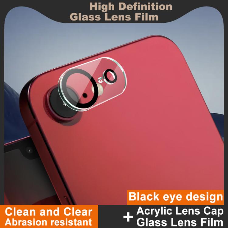 IMAK High Definition Integrated Rear Camera Glass Lens Film, Black Eye Design, For iPhone 17 Pro Max, For iPhone 17 Pro, For iPhone 17, For iPhone 17 Air, For iPhone 16e