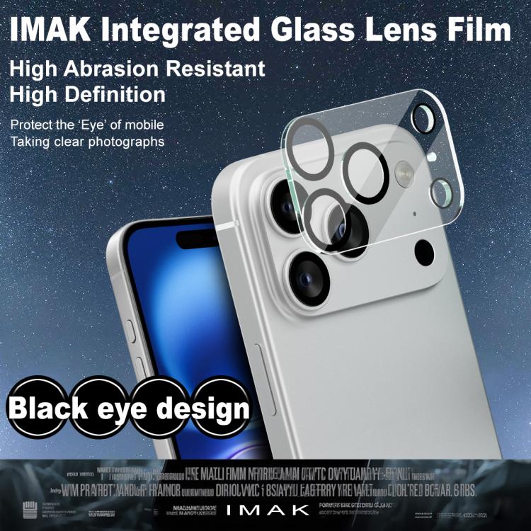 IMAK High Definition Integrated Rear Camera Glass Lens Film, Black Eye Design, For iPhone 17 Pro Max, For iPhone 17 Pro, For iPhone 17, For iPhone 17 Air, For iPhone 16e
