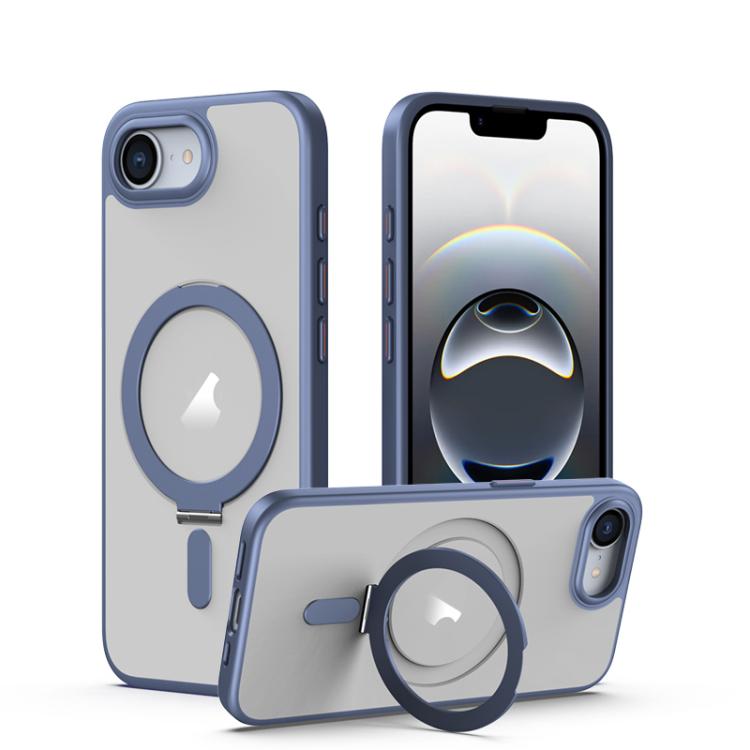 Airbag MagSafe Shockproof Frosted Phone Case with Fold Holder, For iPhone 17 Pro Max, For iPhone 17 Pro, For iPhone 17, For iPhone 17 Air, For iPhone 16e