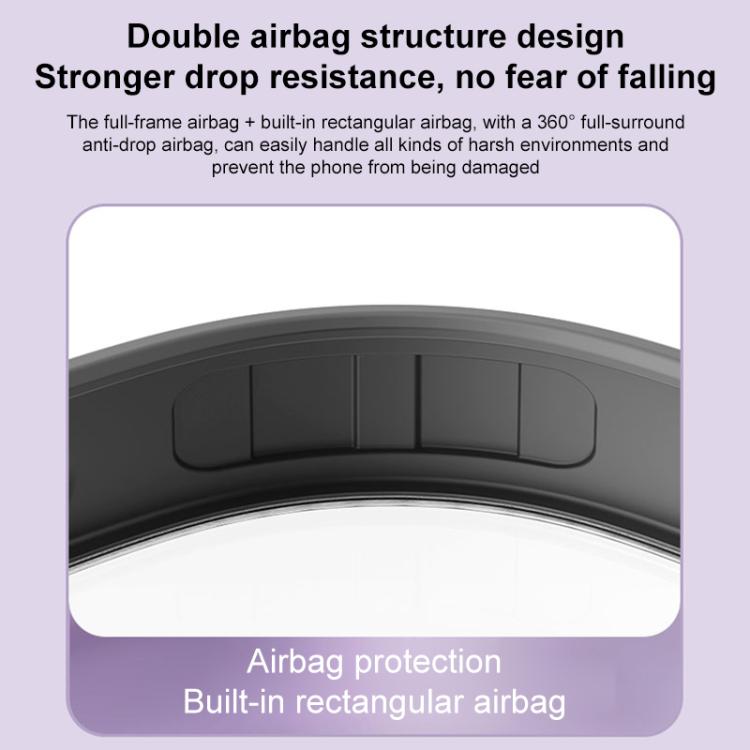 Airbag MagSafe Shockproof Frosted Phone Case with Fold Holder, For iPhone 17 Pro Max, For iPhone 17 Pro, For iPhone 17, For iPhone 17 Air, For iPhone 16e