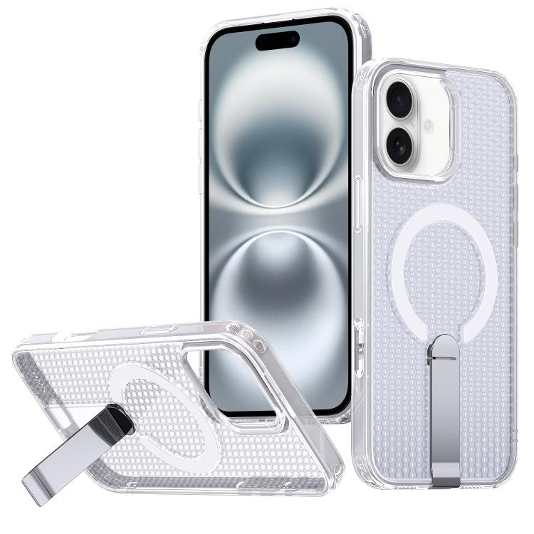 Honeycomb Cooling MagSafe Holder Phone Case, For iPhone 16 Pro Max, For iPhone 16 Pro, For iPhone 16 Plus, For iPhone 16