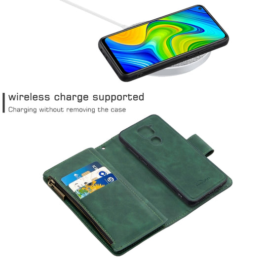 Interior card slots and cash compartment of Redmi Note 9 protective flip case