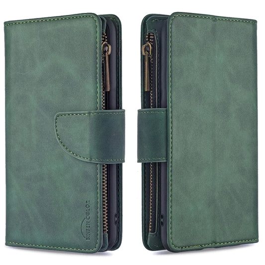 Redmi Note 9 magnetic flip case with multi-card slots, wallet and lanyard in PU leather