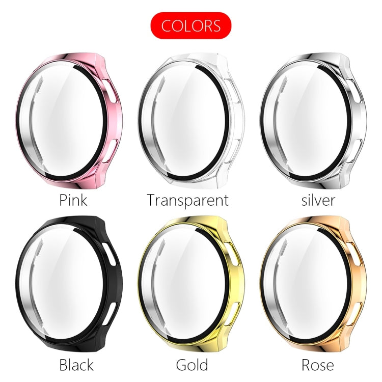 2 in 1  Tempered Glass Screen Protector + Fully Plating PC Case, For Huawei Watch GT2e