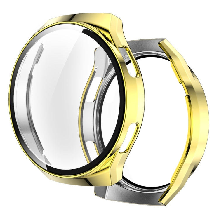 2 in 1  Tempered Glass Screen Protector + Fully Plating PC Case, For Huawei Watch GT2e